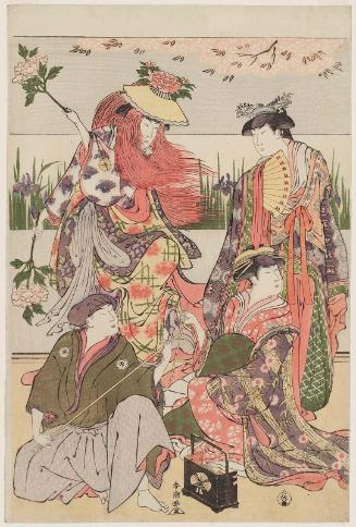 Actor Iwai Hanshirô IV in a Dance of Seven Changes