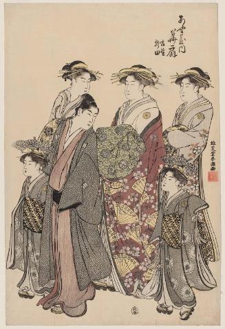Hanaôgi of the Ôgiya, kamuro Yoshino and Tatsuta