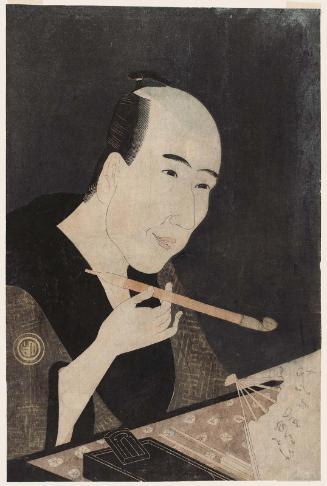 Flowers of Edo, the Master of Kyôbashi (Edo no hana Kyôbashi natori): Portrait of Santô Kyôden (Kitao Masanobu)