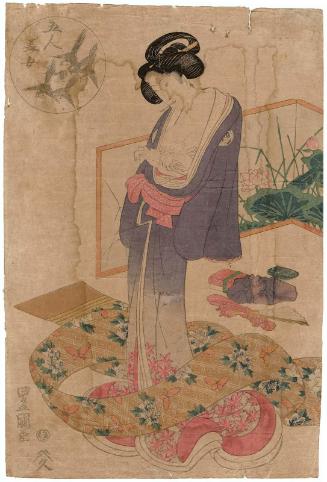 Woman Dressing, from the series Five Beautiful Women (Gonin bijo)