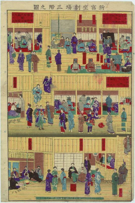 The Third Floor of the Shintomi Theater (Shintomi-za gekijô sankai no zu)