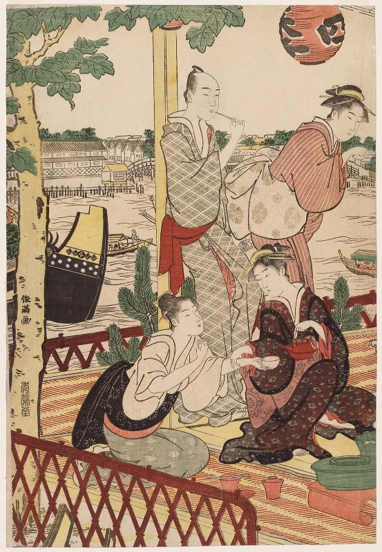 A Party at the Shikian Restaurant in Nakasu