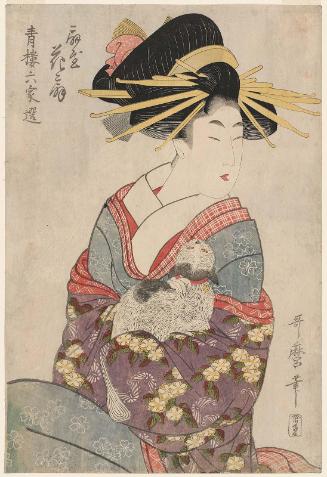 Hanaôgi of the Ôgiya, from the series Selections from Six Houses of the Yoshiwara (Seirô rokkasen)