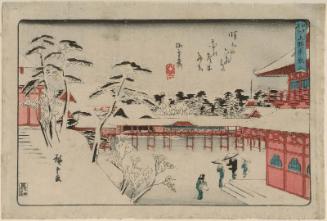 Tôeizan Temple at Ueno (Ueno Tôeizan), from the series Famous Places in Edo (Edo meisho)