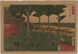 Kanda Myôjin Shrine (Kanda Myôjin), from the series Famous Places in Edo (Edo meisho)