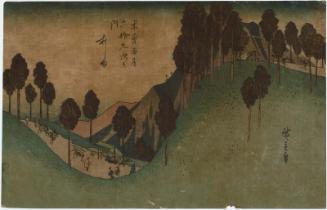 No. 27, Ashida, from the series The Sixty-nine Stations of the Kisokaidô Road (Kisokaidô rokujûkyû tsugi no uchi)
