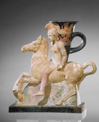 Rhyton in the form of an Amazon riding a horse