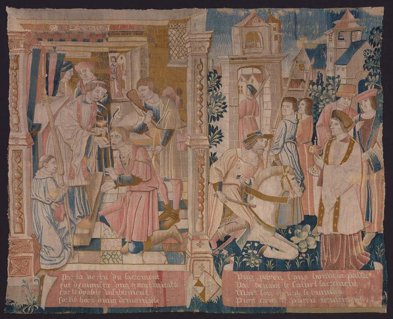 Tapestry: Two Miracles of the Eucharist  (from the series THE STORY OF THE HOLY SACRAMENT)