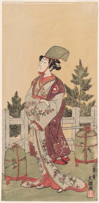 Actor Azuma Tôzô II as Munetô's Wife Utô, Actually the Spirit of Hiraga no Taka in Dewa Province