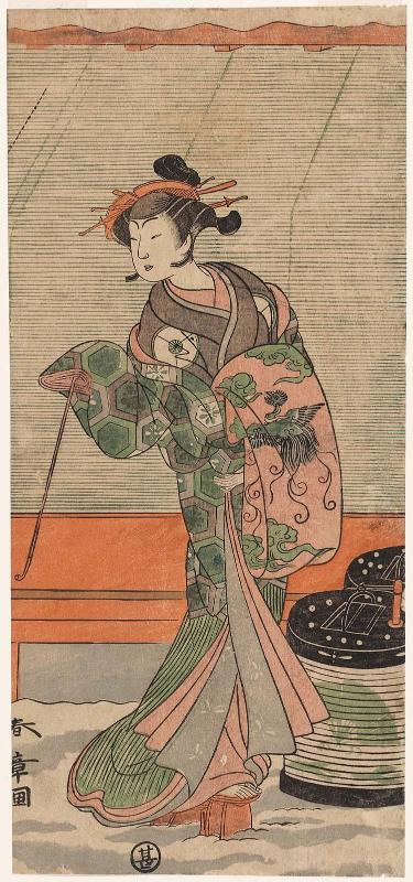 Actor Iwai Hanshirô IV as the Courtesan Shirotae