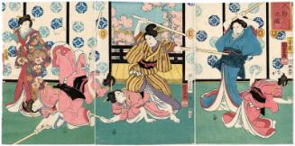 Picture of Dolls (Ningyô no zu): Ladies Fencing in the Play Kagamiyama