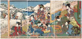 That Familiar Figure with Snow (Sono sugata yukari no yuki), from the series Snow, Moon, and Flowers (Setsugekka)