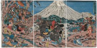 Lord Yoritomo's Hunt at Mount Fuji (Yoritimo kô Fuji no mikari zu)