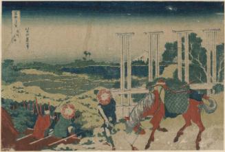 Senju in Musashi Province (Bushû Senju), from the series Thirty-six Views of Mount Fuji (Fugaku sanjûrokkei)