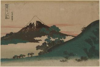 Inume Pass in Kai Province (Kôshû Inume tôge), from the series Thirty-six Views of Mount Fuji (Fugaku sanjûrokkei)