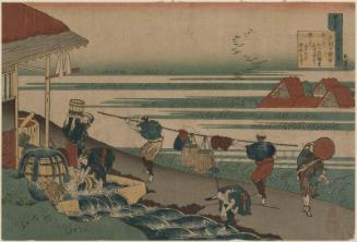 Poem by Dainagon Tsunenobu (Minamoto no Tsunenobu, Katsura no Dainagon), from the series One Hundred Poems Explained by the Nurse (Hyakunin isshu uba ga etoki)
