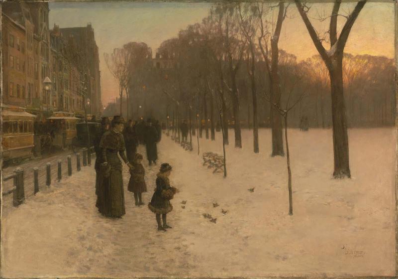 At Dusk (Boston Common at Twilight)