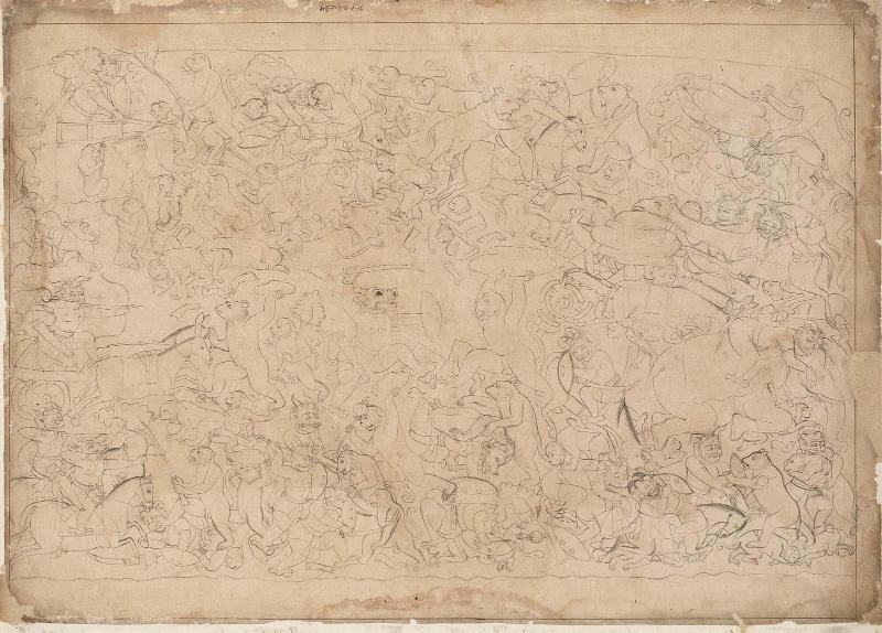 Bears and Monkeys Battle Raksasas