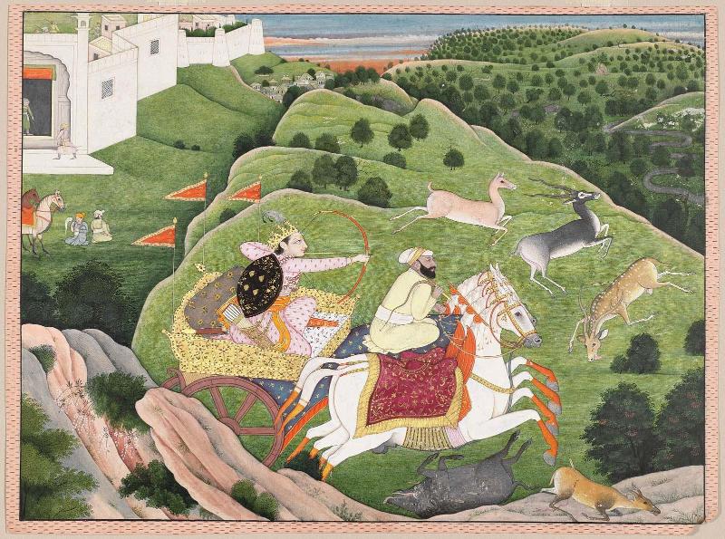 Prince Hunting Antelope and Boar