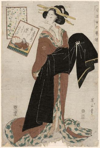 Akazome Emon, from the series Fashionable Female Six Poetic Immortals (Fûryû onna rokkasen)