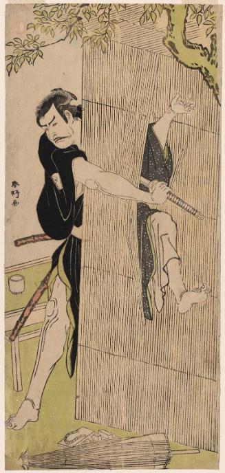 Actor Arashi Shichigorô III in a Double Role, possibly Sadakurô and Yoichibei