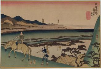 Four Stations:  Okabe, Fujieda, Shimada, and Kanaya, from the series Famous Views of the Fifty-three Stations of the Tôkaidô Road (Tôkaidô gojûsan eki yonshuku meisho)