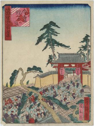 Imamiya Ebisu Shrine (Imamiya Ebisu no miya), from the series One Hundred Views of Osaka (Naniwa hyakkei)
