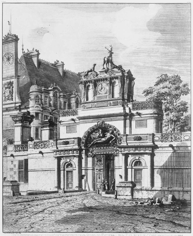 Porte Principale du Chateau d'Anet construit pour Diane de Poitiers