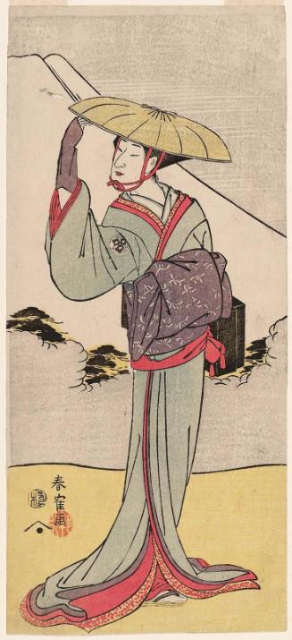 Actor Yamashita Mangiku as a Singing Nun (Uta bikuni)
