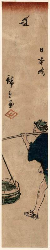 Nihonbashi, cut from one sheet of the series Cutout Pictures of Famous Places in Edo (Edo meisho harimaze zue)