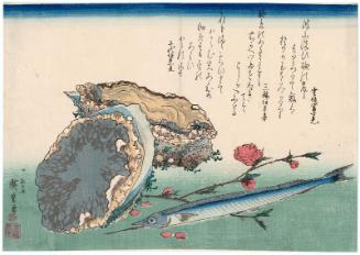 Abalone, Needlefish, and Peach Blossoms, from an untitled series known as Large Fish