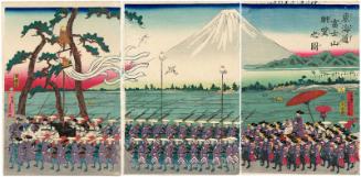 Panoramic View of Mount Fuji from the Tôkaidô Road (Tôkaidô Fujisan chôbô no zu)
