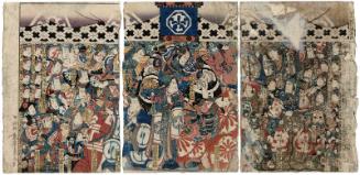 Actors of the Nakamura Theater, in the form of a Season-opening Program (Kaomise banzuke)