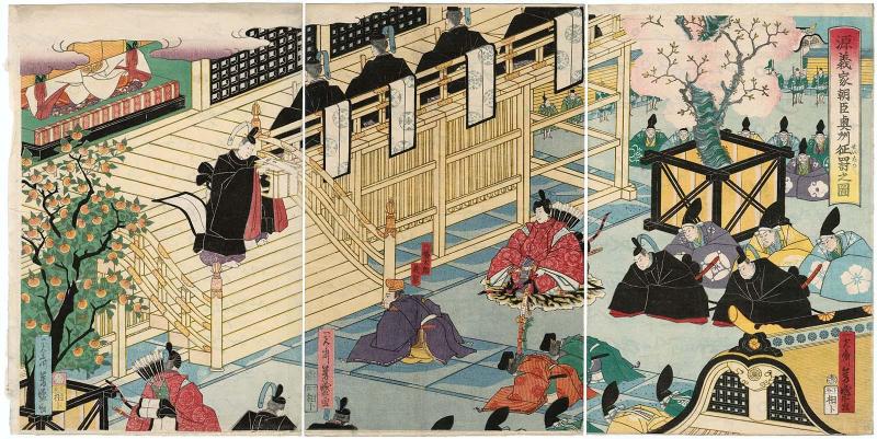 The Conquest of Ôshû by Lord Minamoto Yoshiie (Minamoto Yoshiie Ason Ôshû seibatsu no zu)