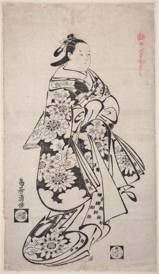Courtesan Displaying Her Sleeve
