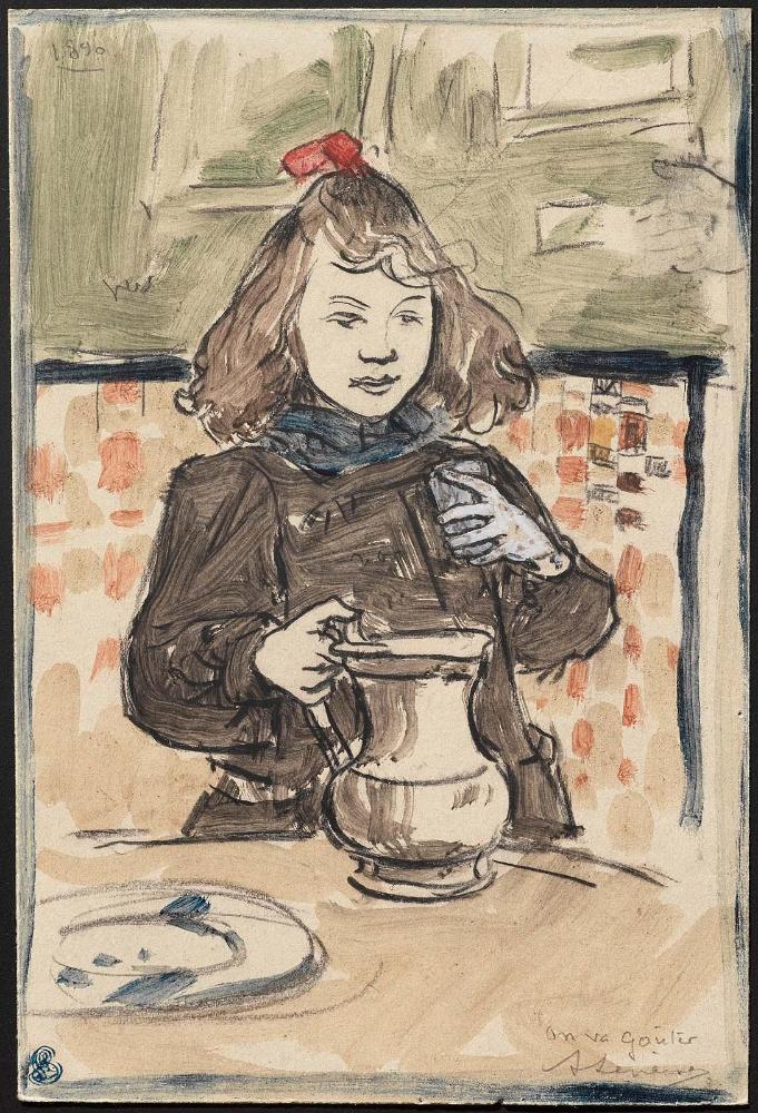 Study for Young Girl with Pitcher (La petite fille au pot)