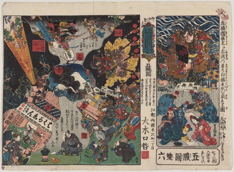 Board Game of Five Viscera Pills (Gozôen sugoroku)