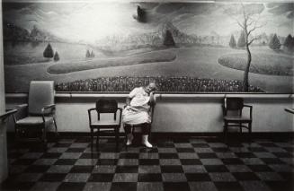 Woman with mural