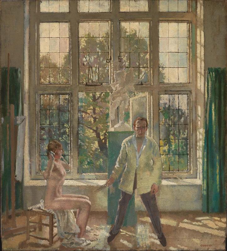 Summer Afternoon (Artist in his Studio with a Model)