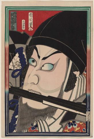 Actor Kawarazaki Sanshô (Kawarazaki Gonjûrô I) as Satô Masakiyo, from an untitled series of actor portraits