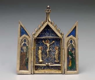 Reliquary Triptych with the Crucifixion, Coronation of the Virgin, Saint Peter and Saint Paul, and the Annunciation