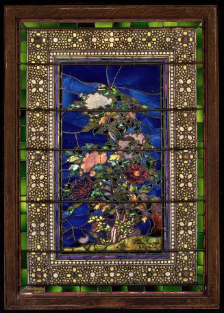 "Peonies Blown in the Wind" window