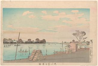 Fuji-view Ferry Crossing on the Great River (Ôkawa Fujimi watashi)