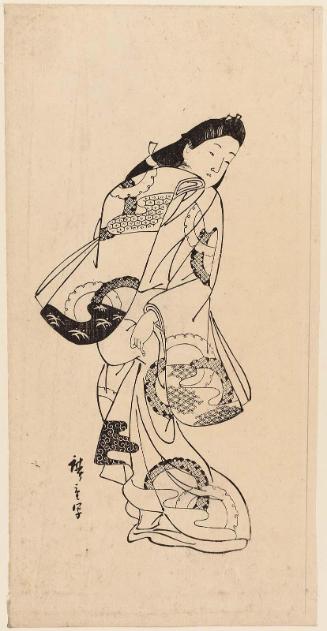 Copy of a Picture Scroll by Moronobu, from the book Fumoto no hana (Flowers of the Foothills)