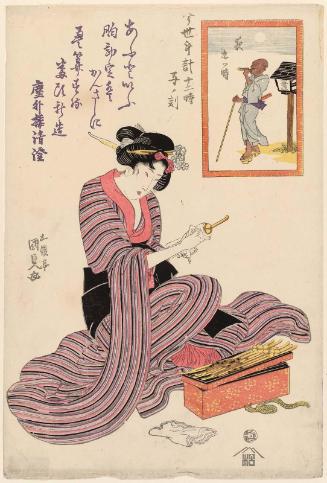 The Hour of the Rat, Ninth Hour of Night (Ne no koku, Yoru kokonotsu toki), from the series Twelve Hours of a Modern Clock (Imayo tokei jûniji)