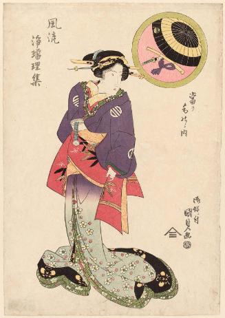Sukeroku, from the series Greatest Hits, a Collection of Popular Ballads (Fûryû Jôruri shû, atarimono no uchi)