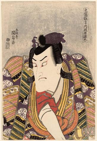 Actor Bandô Mitsugorô III as Kajiwara Genta, from the series Great Hit Plays (Ôatari kyôgen no uchi)