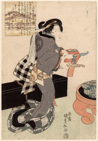 Miidera Temple, from an untitled series of Eight Views of Ômi (Ômi hakkei)