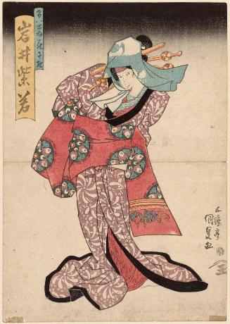 Actor Iwai Shijaku I as the Courtesan (Keisei) Hanasaki
