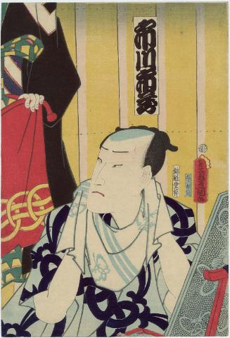 Actor Ichikawa Ichizô III in the Dressing Room